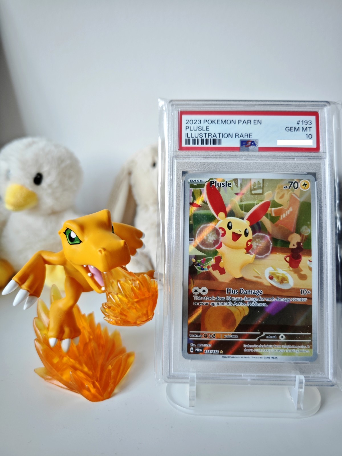 Pokemon Plusle 193/182 Sv04: Paradox Rift #193 PSA 10 English Pokemon Plusle 193/182 Sv04: Paradox Rift #193 PSA 10 English