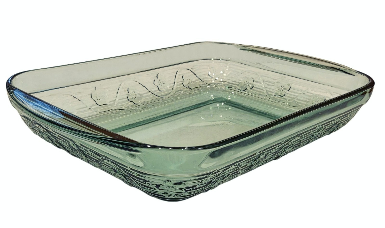 RARE Anchor Hocking AVALON Green Glass Rectangular Casserole Dish - 14 RARE Anchor Hocking AVALON Green Glass Rectangular Casserole Dish - 14