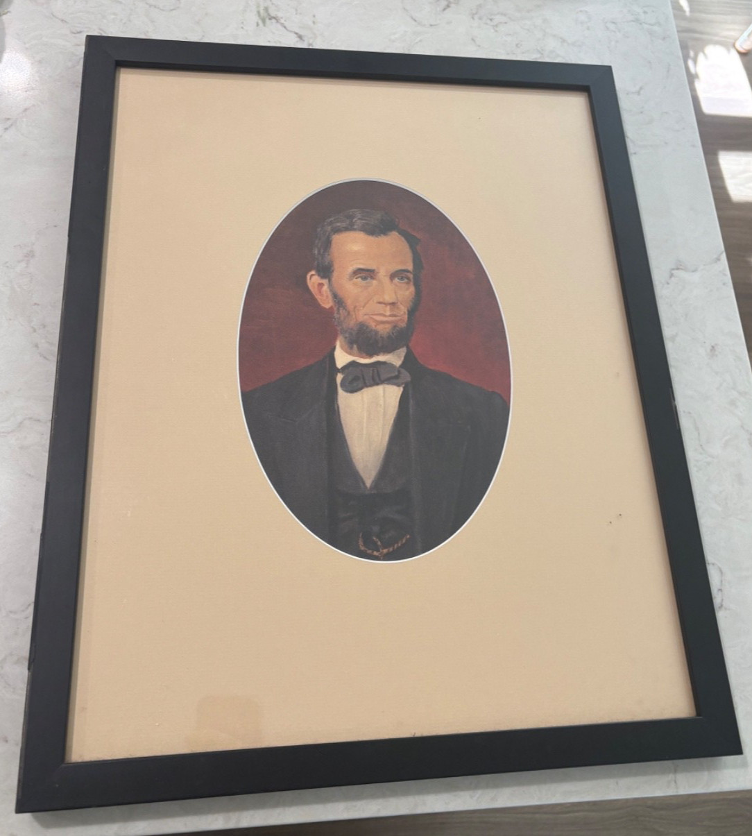 Vintage 1953 Limited Edition Print of President Abraham Lincoln Please Read Vintage 1953 Limited Edition Print of President Abraham Lincoln Please Read