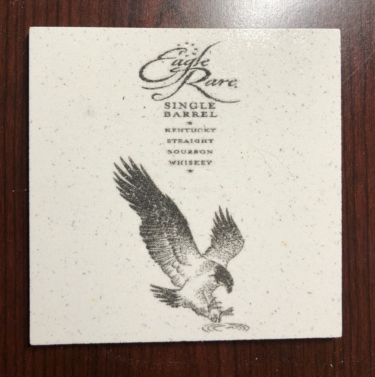 EAGLE RARE 10 YEAR OLD KENTUCKY STRAIGHT BOURBON Collectible Marble Coaster EAGLE RARE 10 YEAR OLD KENTUCKY STRAIGHT BOURBON Collectible Marble Coaster