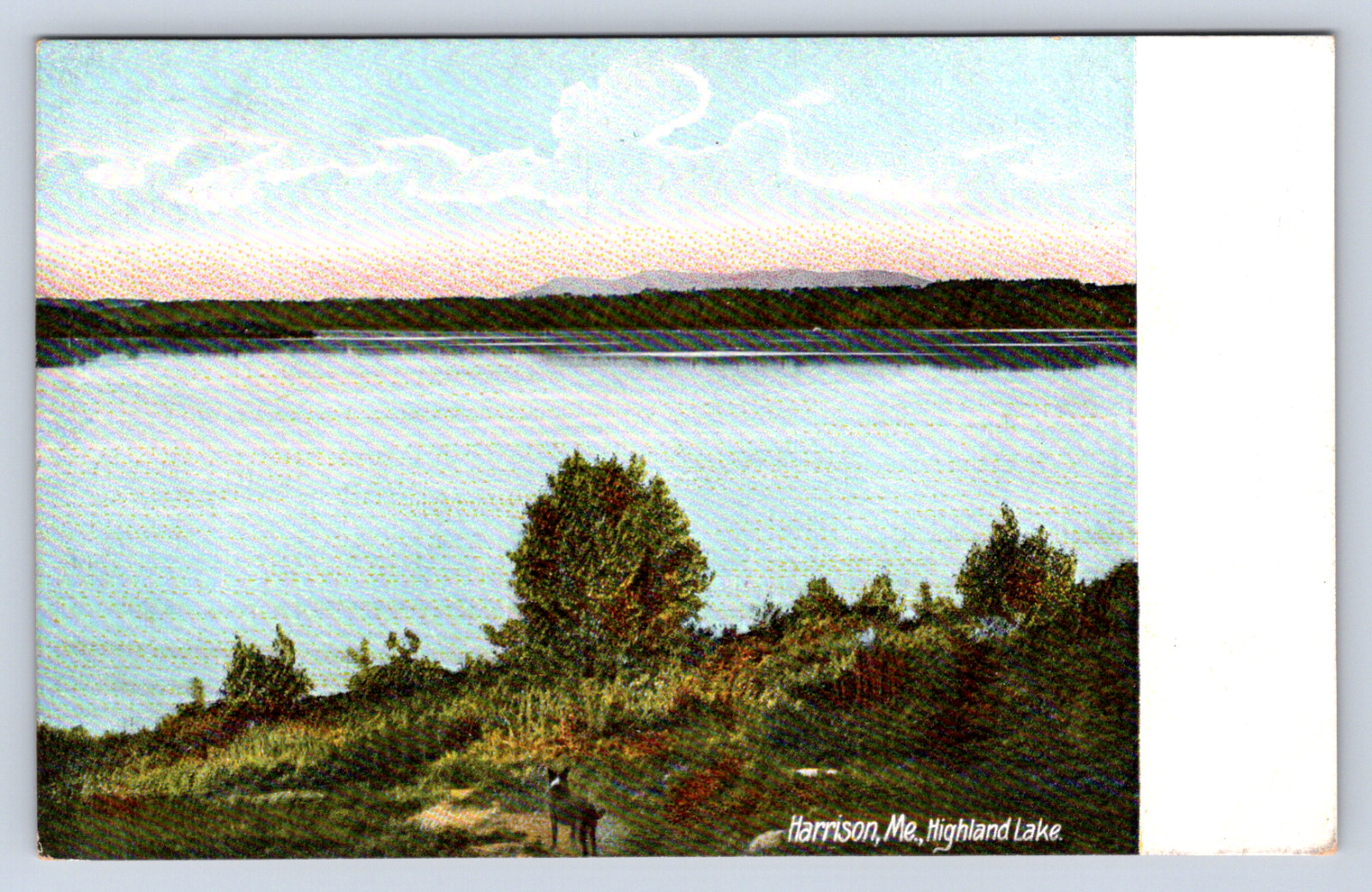Vintage Postcard Highland Lake Harrison Maine Vintage Postcard Highland Lake Harrison Maine