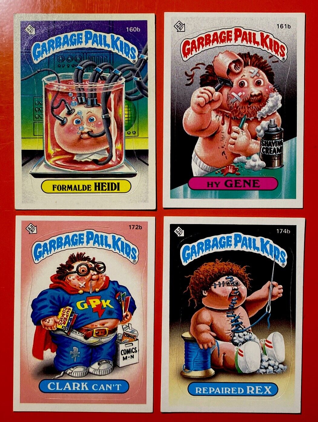 Lot of 8, 1986 Topps Garbage Pail Kids Stickers Original Series 3-5 Vintage GPKS