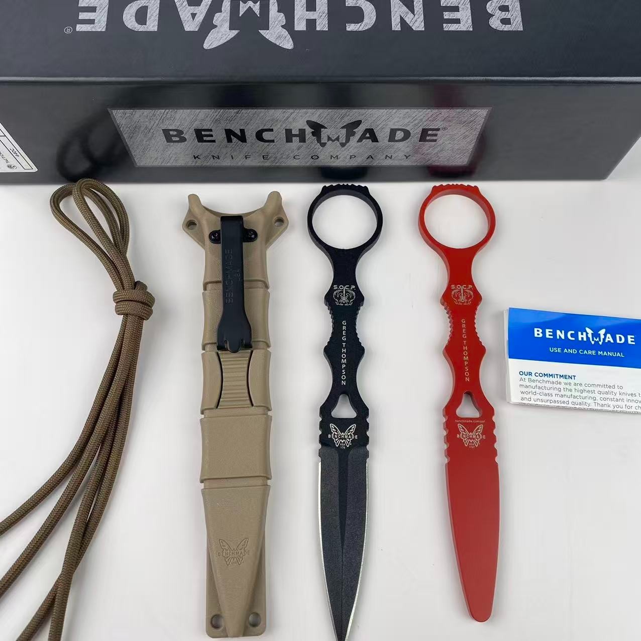Benchmade SOCP Combo | Sand Sheath 440C Steel Fixed Blade Knife 176BKSN-COMBO Benchmade SOCP Combo | Sand Sheath 440C Steel Fixed Blade Knife 176BKSN-COMBO