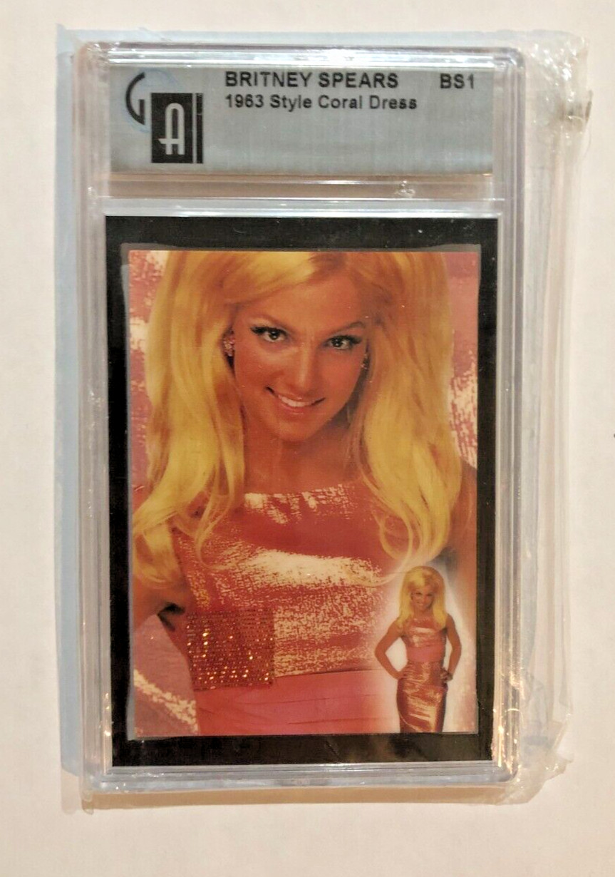 Authentic 2002 Global/DNA+ Britney Spears 1963 Coral Dress Card Authentic 2002 Global/DNA+ Britney Spears 1963 Coral Dress Card