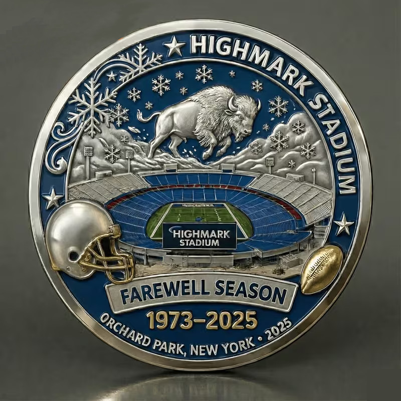 Highmark Stadium Farewell Season Coin 1973-2025 Collectable Commemorative 1-pc Highmark Stadium Farewell Season Coin 1973-2025 Collectable Commemorative 1-pc