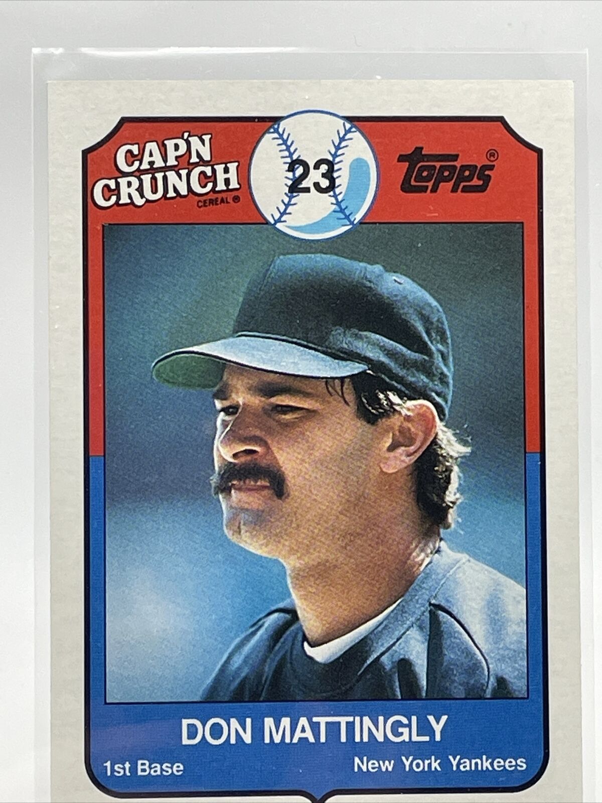 1989 Topps Cap\'n Crunch Don Mattingly Baseball Card #8 Mint 