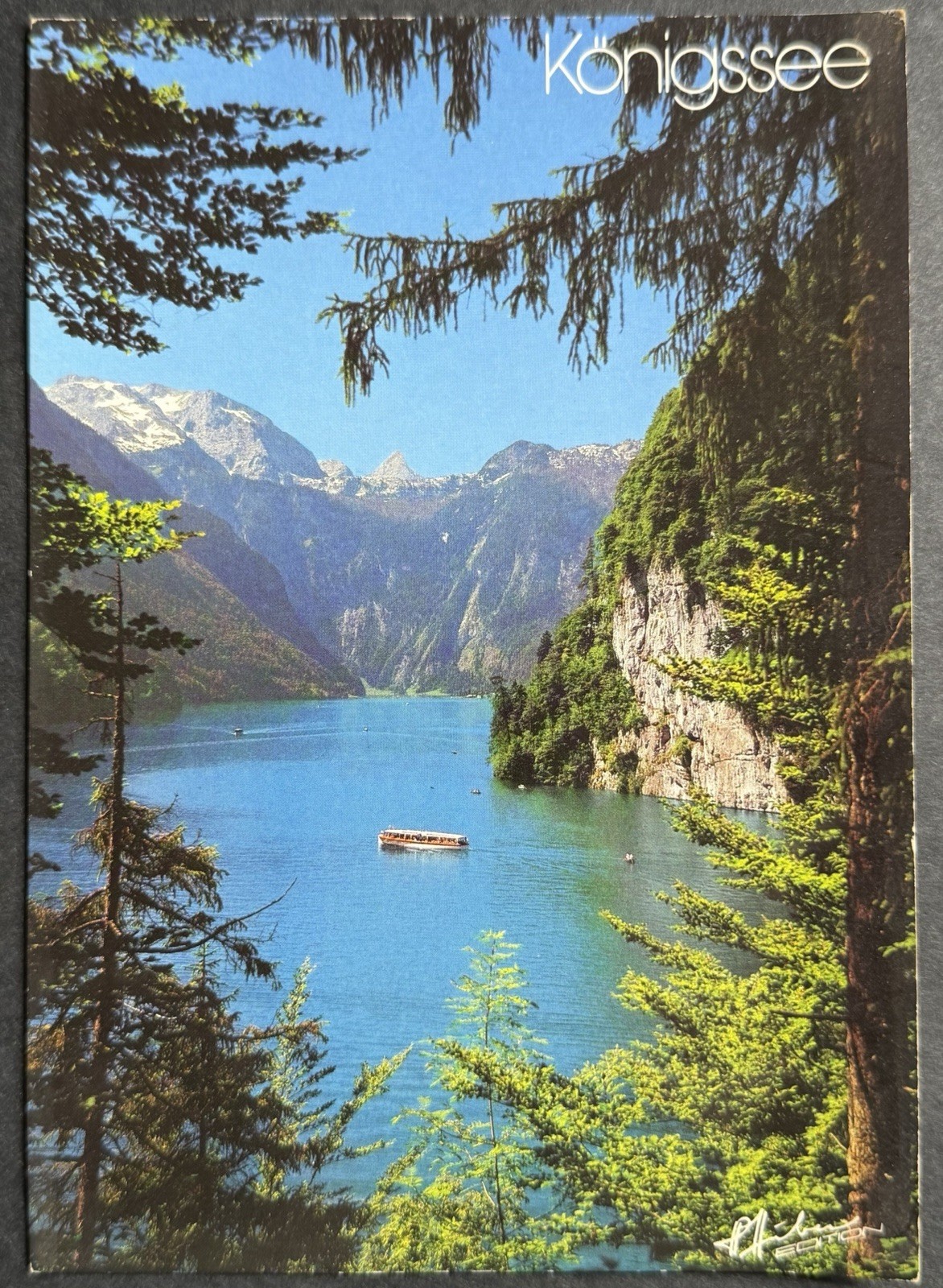 Königssee - Berchtesgaden / Oberbayern Germany Mountain Lake Postcard
