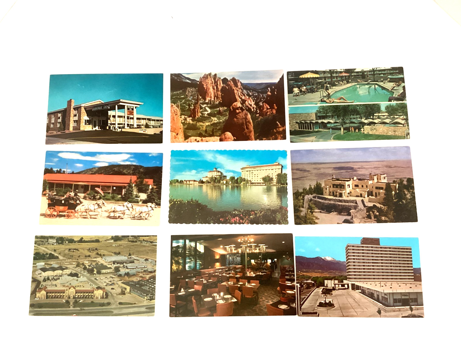 NOS COLORADO SPRINGS GARDEN OF THE GODS BRODMOOR & HOTELS LOT OF 9 VINTAGE NOS COLORADO SPRINGS GARDEN OF THE GODS BRODMOOR & HOTELS LOT OF 9 VINTAGE