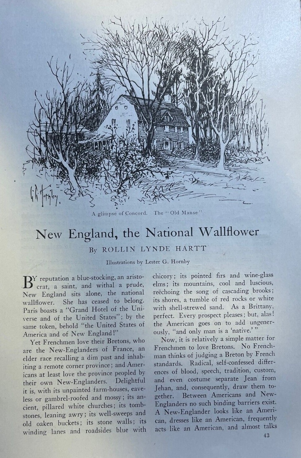 1916 Life in New England illustrated