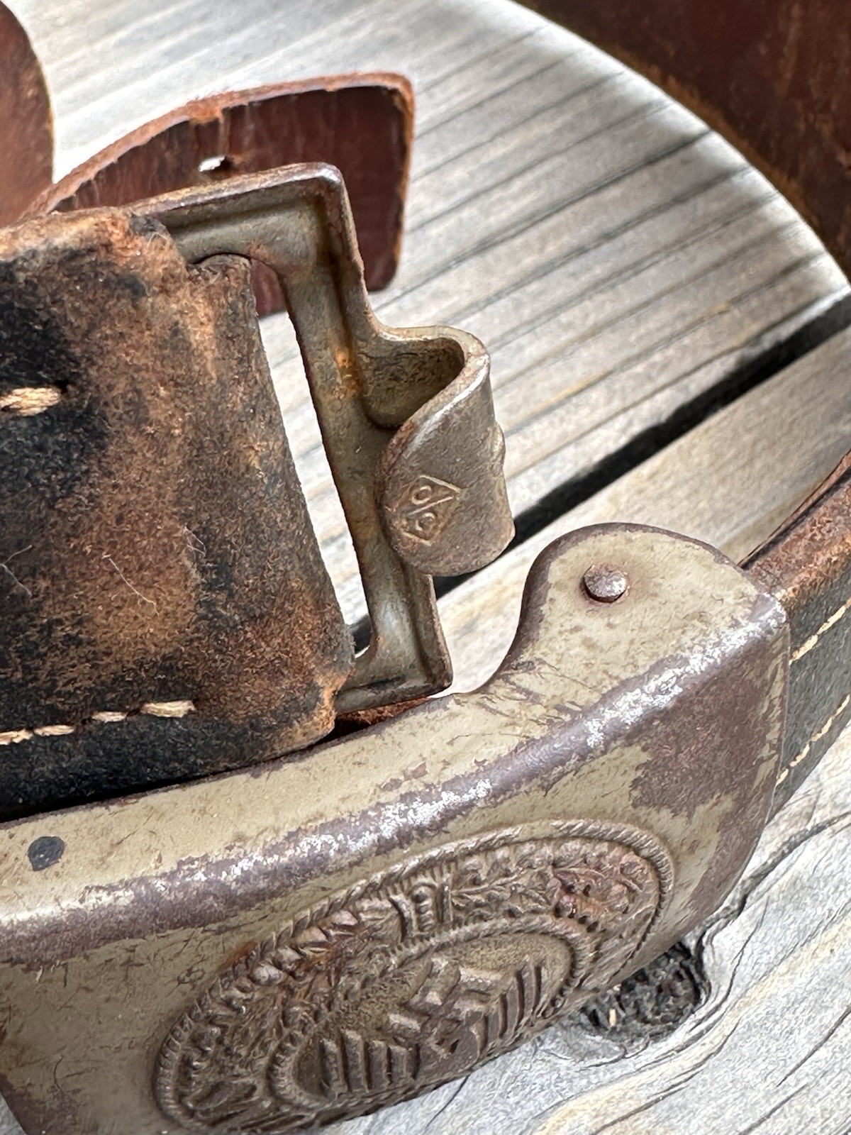 Wwii Leather Belt And Buckle