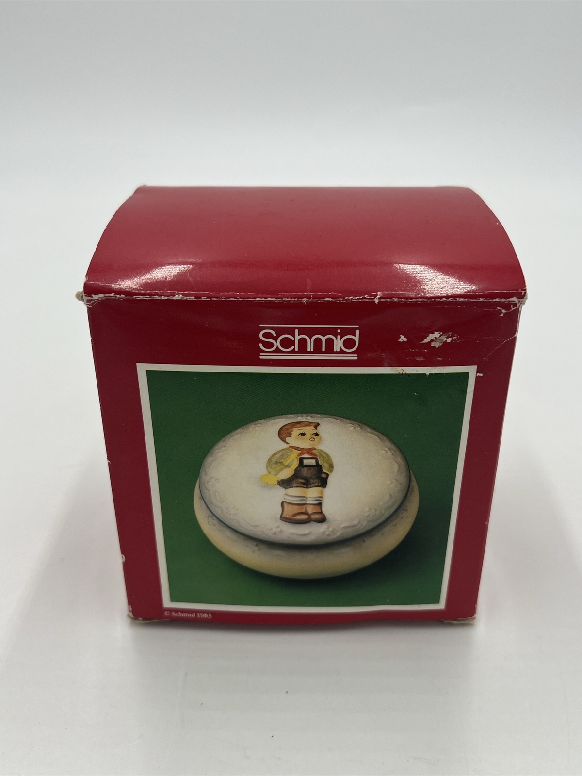Vintage, 1984 Schmid, 1st Annual \'Hark The Herald\' Berta Hummel Trinket Box Vintage, 1984 Schmid, 1st Annual \'Hark The Herald\' Berta Hummel Trinket Box