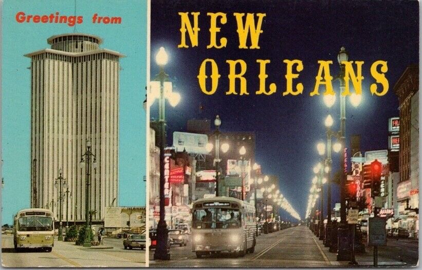 1960s NEW ORLEANS Louisiana Postcard International Trade Mart / Curteich -Unused