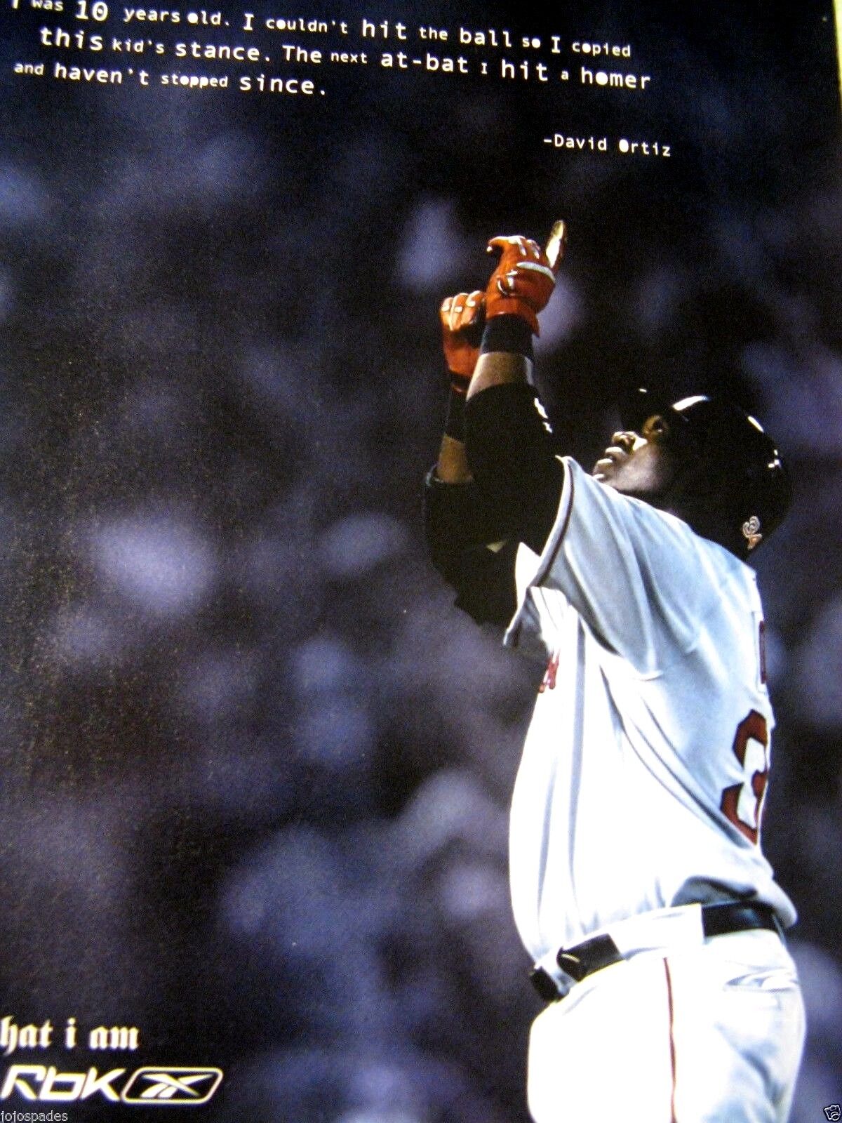2006  REEBOK Ad-David Ortiz-Big Papi-Boston Red Sox-Original Print Ad