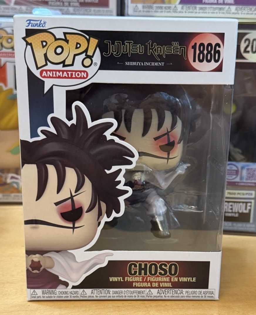Funko Pop Jujutsu Kaisen Choso Vinyl Figure #1886 W Protector NEW Funko Pop Jujutsu Kaisen Choso Vinyl Figure #1886 W Protector NEW