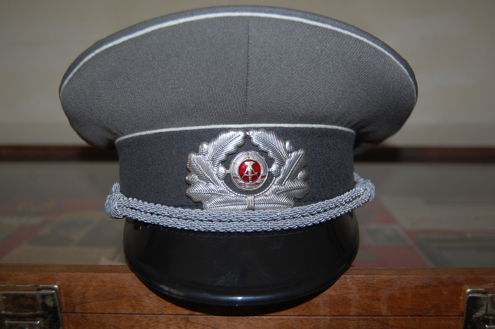 Original East German Army Officer Visor in Unissued Condition Original East German Army Officer Visor in Unissued Condition