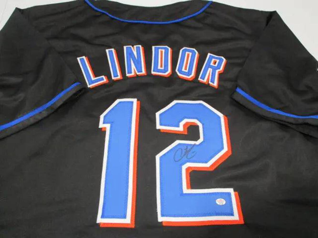 Francisco Lindor of the NY Mets signed autographed baseball jersey PAAS COA 156