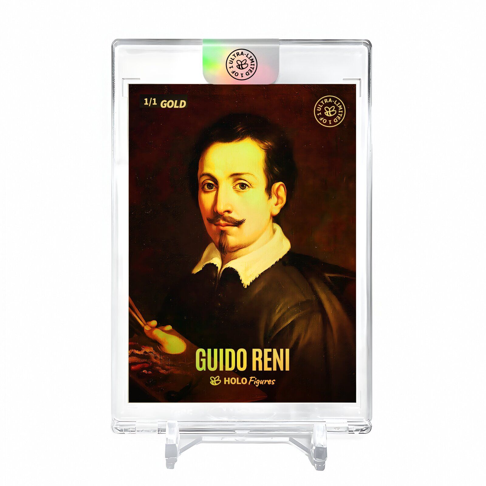 GUIDO RENI Italian Painter Card 2023 GleeBeeCo #GDLC-G Encased Holo GOLD 1/1