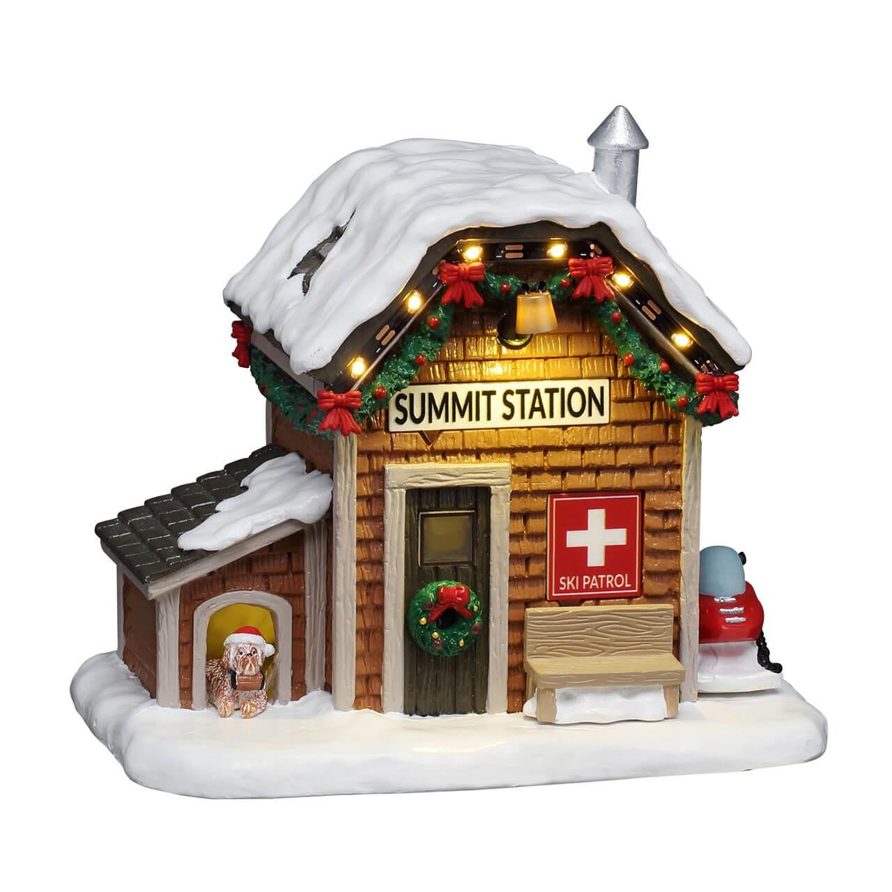 Lemax Vail Village Ski Patrol Summit Station W Christmas Decors 64679
