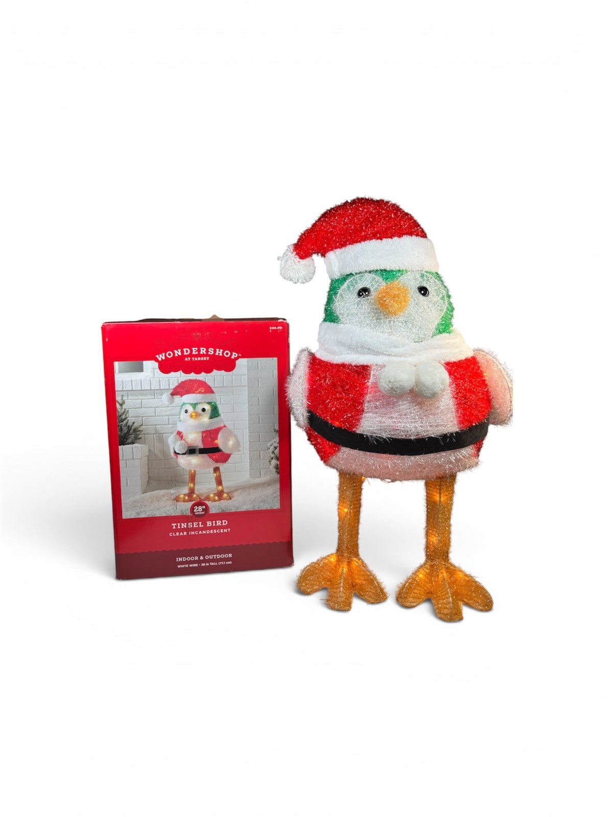 Target Wondershop LED Tinsel Santa Bird Christmas Decor Holiday Featherly Friend Target Wondershop LED Tinsel Santa Bird Christmas Decor Holiday Featherly Friend
