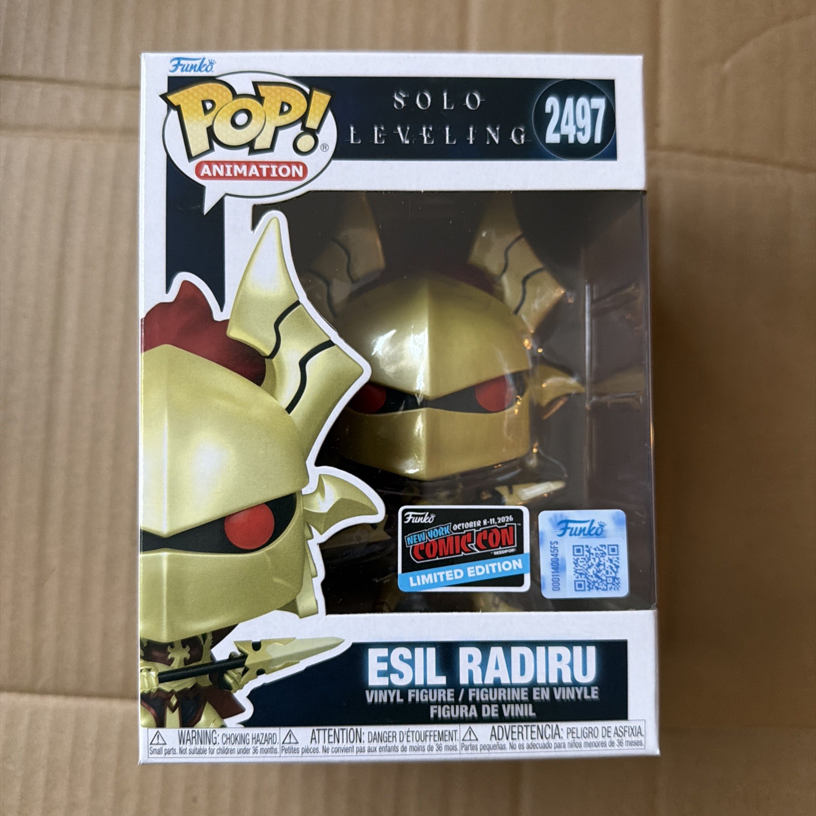 Funko Pop Vinyl: Solo Leveling - Esil Radiru - New York Comic Con Funko... Funko Pop Vinyl: Solo Leveling - Esil Radiru - New York Comic Con Funko...