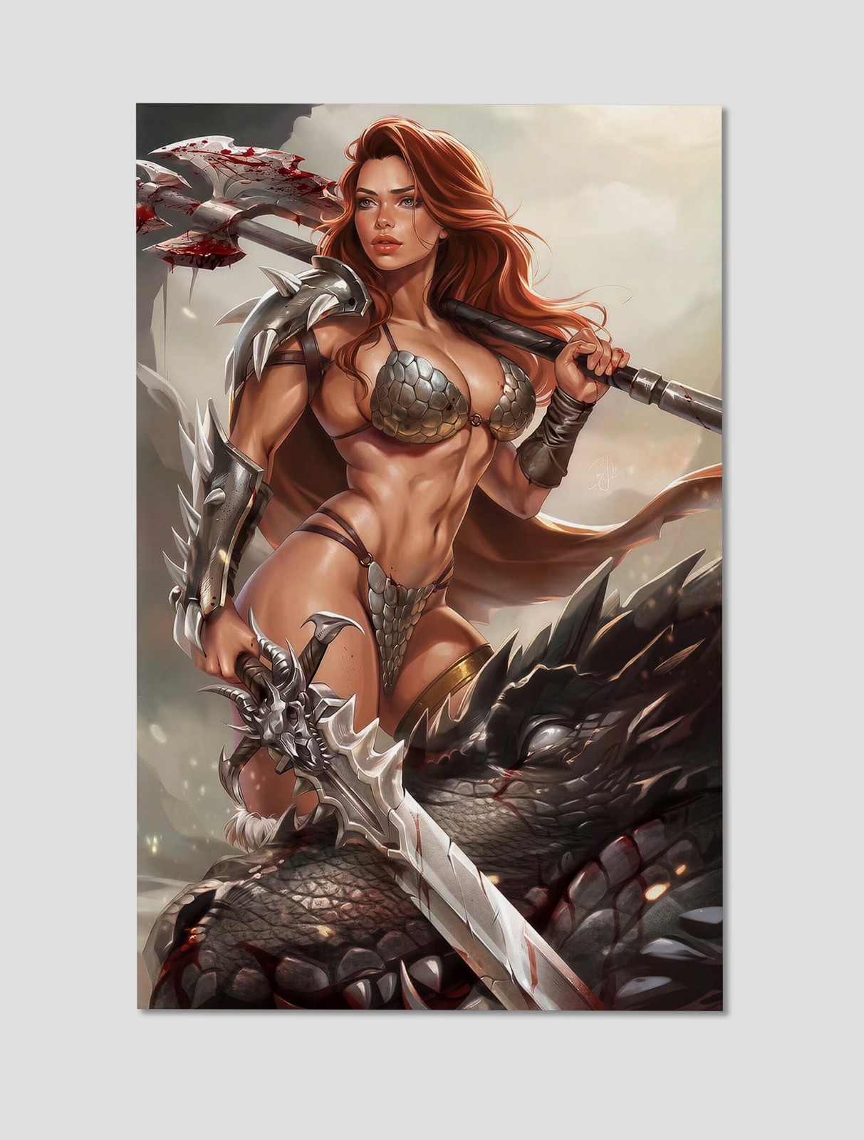 Red Sonja Reborn #6 Fantasy Warrior Premium Giclee Print Poster 11x17 Wall Art Red Sonja Reborn #6 Fantasy Warrior Premium Giclee Print Poster 11x17 Wall Art