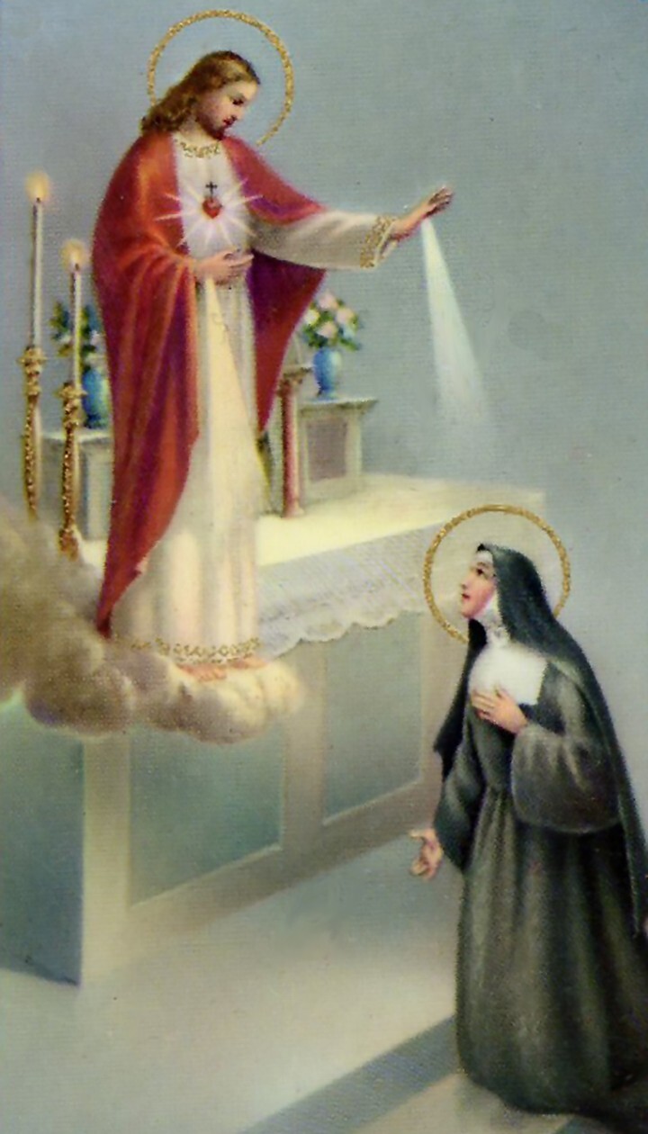 St. Margaret Mary Alacoque A - Laminated Holy 25 CARDS St. Margaret Mary Alacoque A - Laminated Holy 25 CARDS