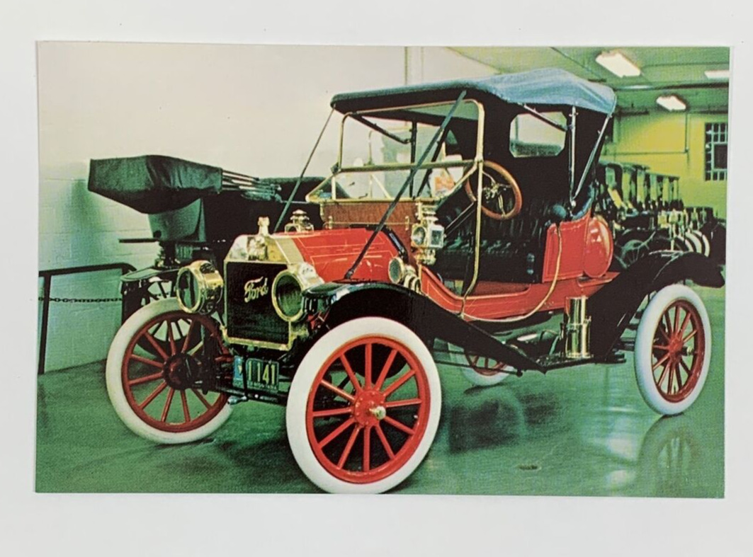 1911 Ford Model T Torpedo Postcard Towe Antique Ford Collection Deer Lodge MT