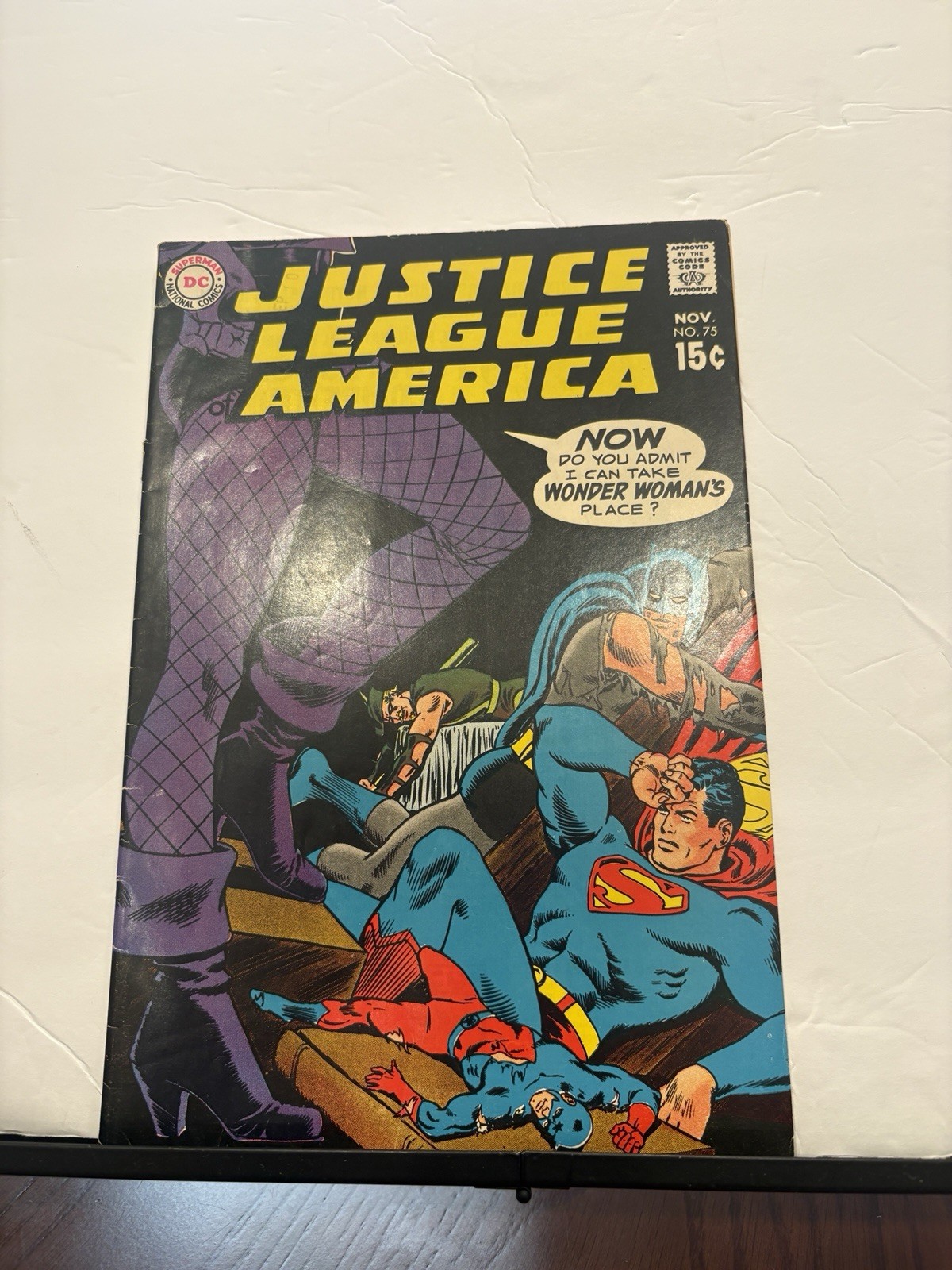 Justice League of America #75 (11/69) First Earth-1 Black Canary & Ollie Broke. Justice League of America #75 (11/69) First Earth-1 Black Canary & Ollie Broke.
