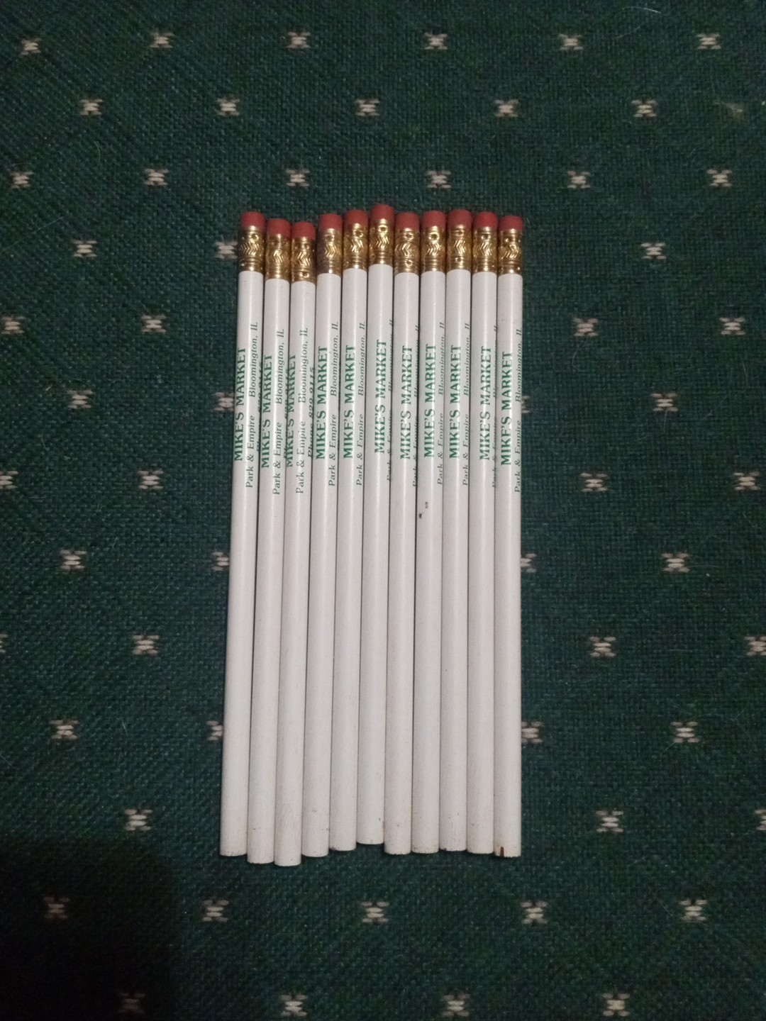 Vintage Mike's Market Pencils Lot Of 11 Perfect Unused Condition USA Rare Unique