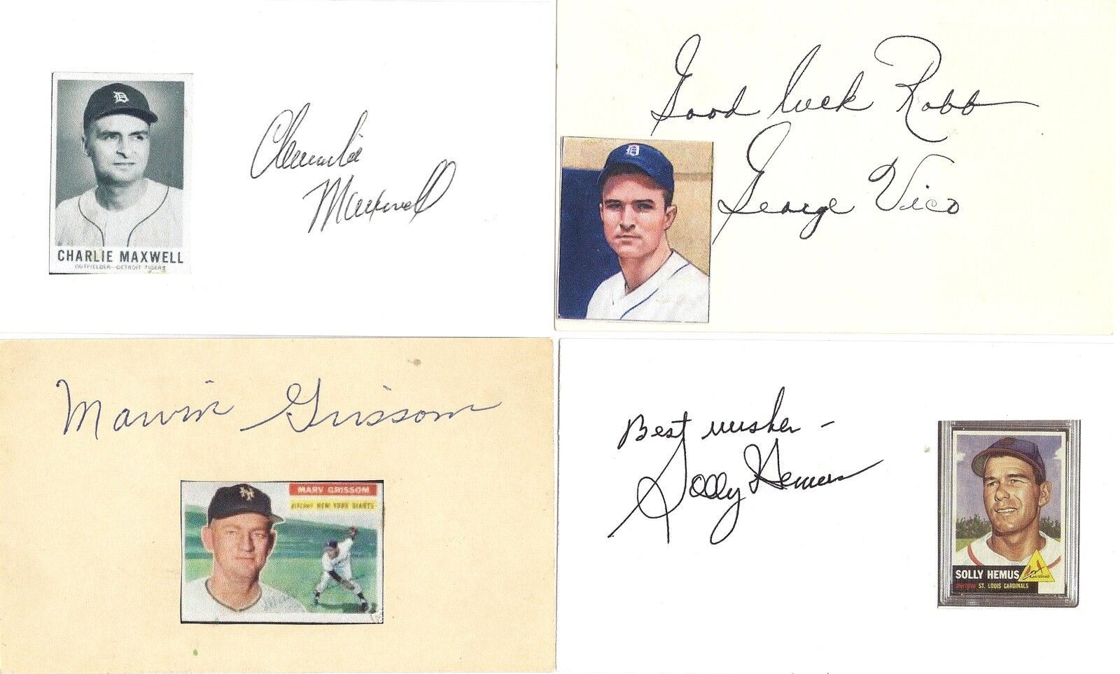 1949 Solly Hemus St Louis Cardinals MLB Baseball Signed Index Card Deceased