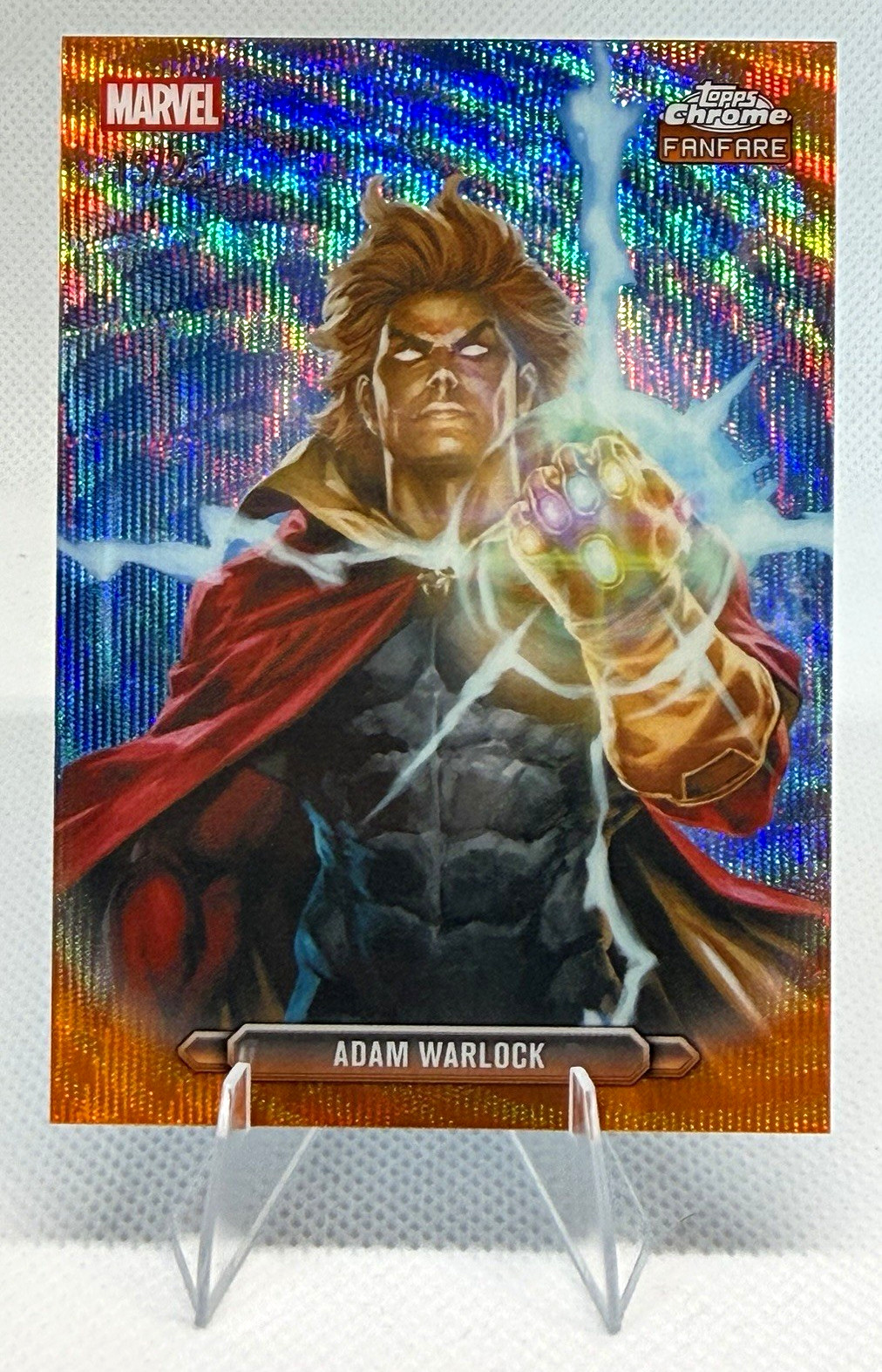 Topps 2026 Chrome Marvel  Adam Warlock Fanfare FF-13/25 Orange Wave COLOR MATCH