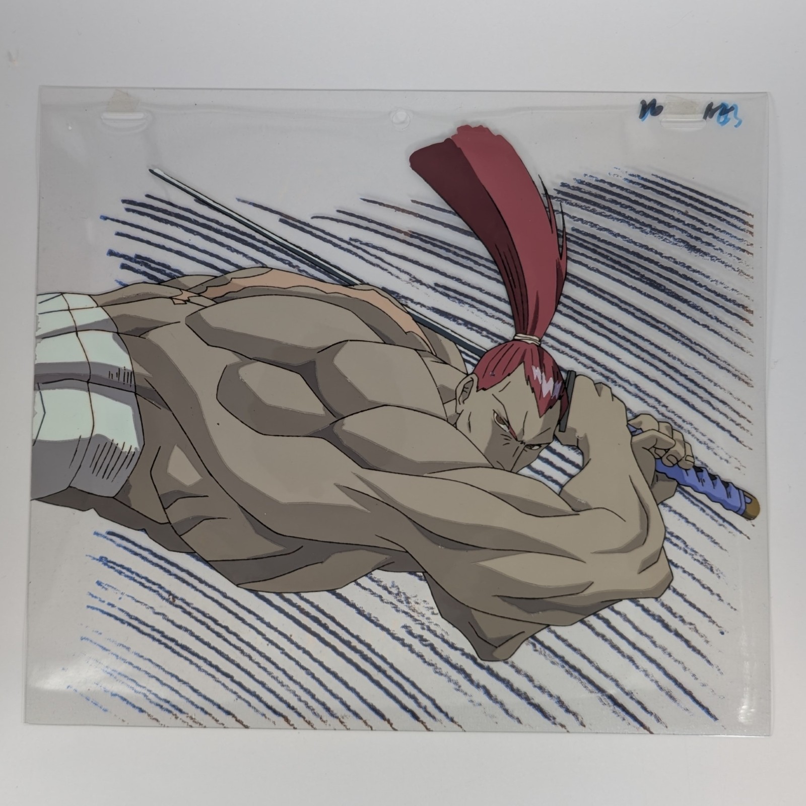 SAMURAI SHODOWN Genjuro Kibagami  Anime Cel Sketch  Authentic Animation Art