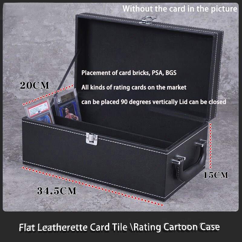 PSA/BGS Graded Card Organizer Box‑Holds 85+ Sports Cards Protective Storage Case