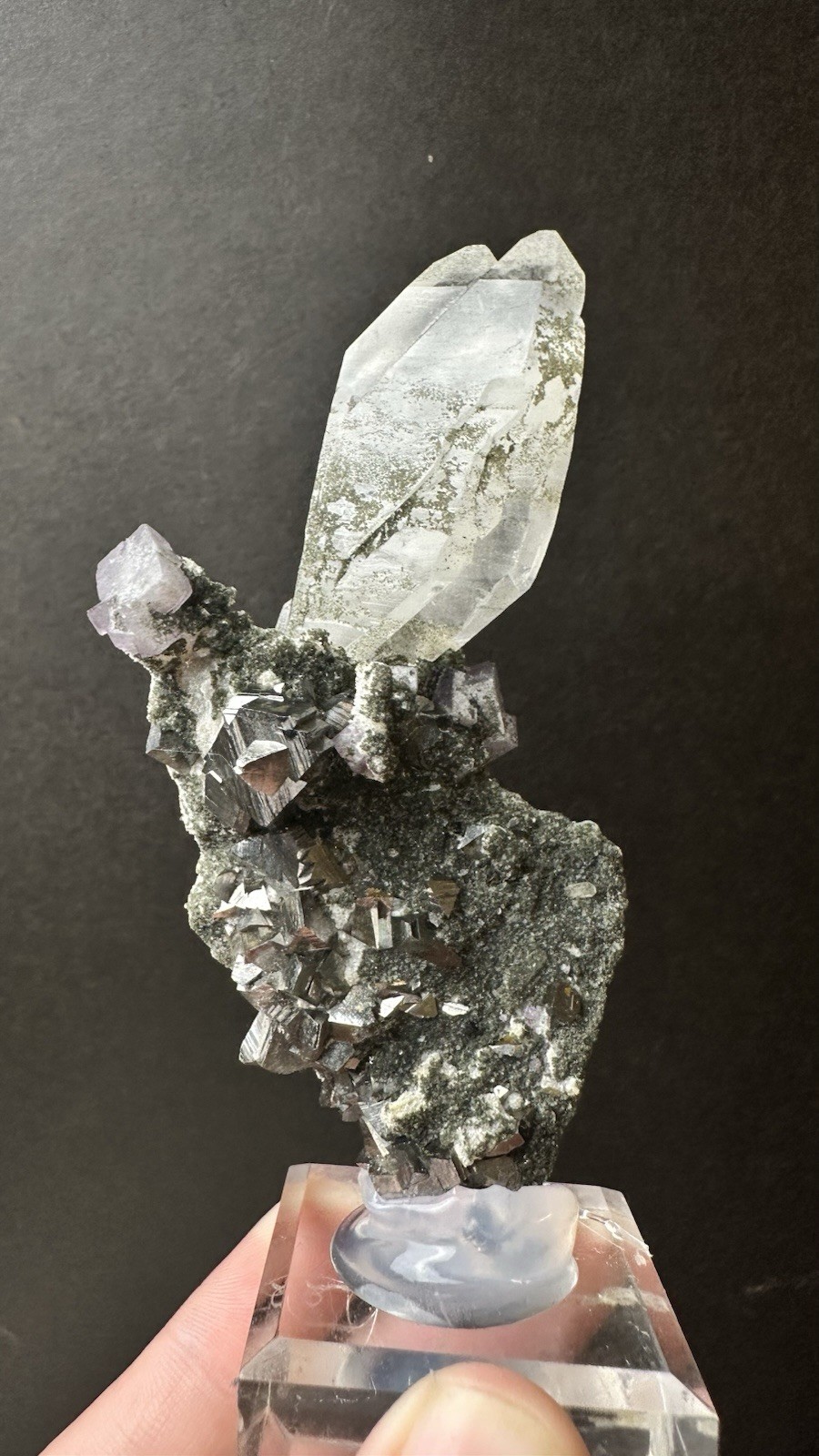 Flourite Quartz Pyrite Matrix