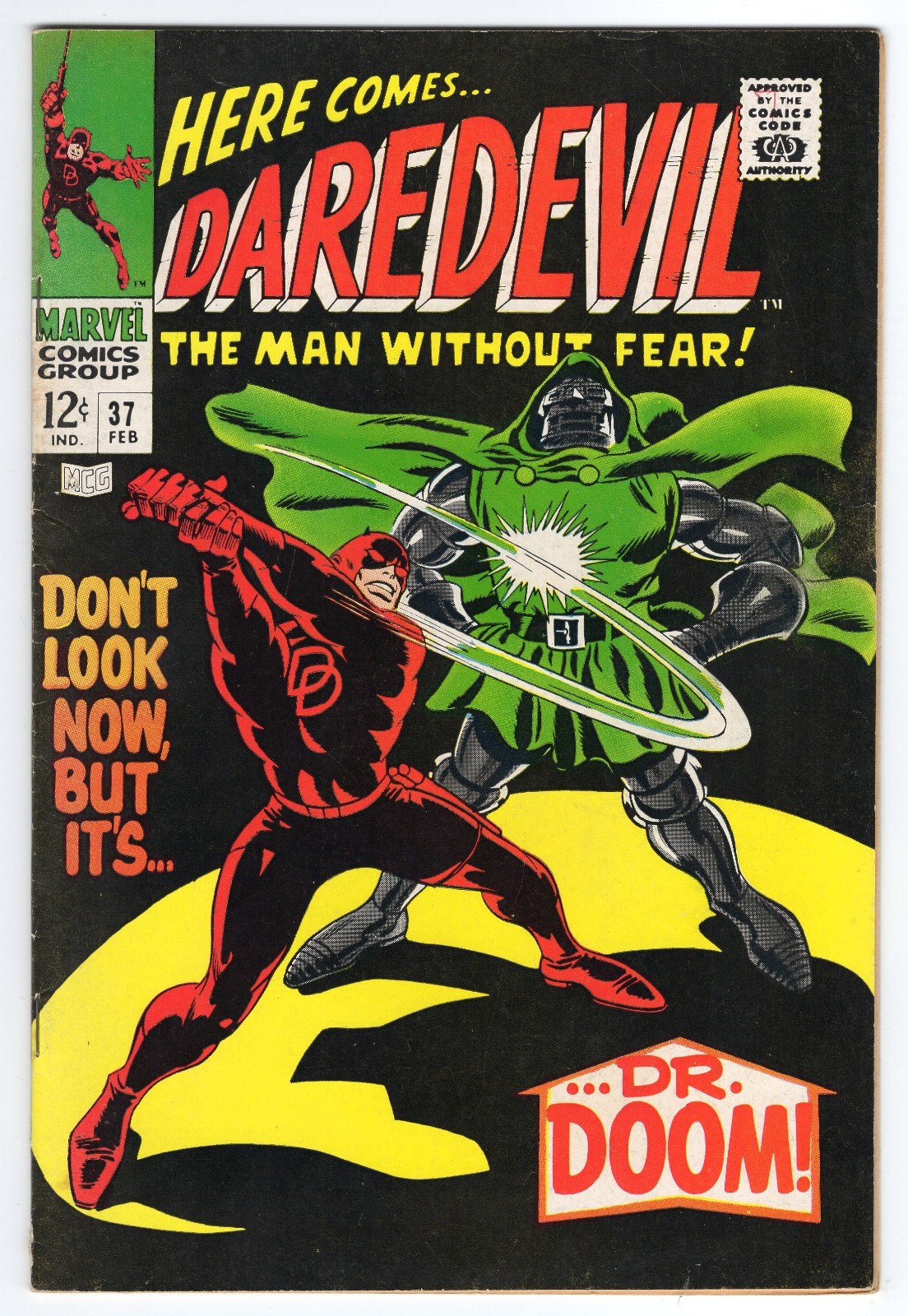 Daredevil 37 1968 Marvel Comics VG/F 5.0 Doctor Doom Karen Page Foggy Nelson