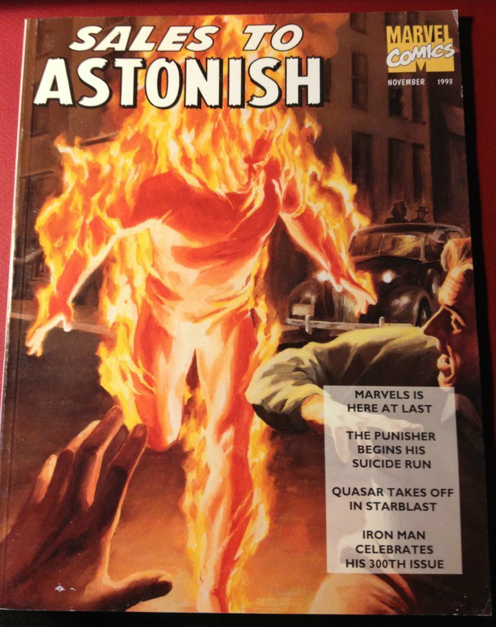 Sales To Astonish 1993 Dealer Catalog Alex Ross Cover First Marvels Rare Marvel Sales To Astonish 1993 Dealer Catalog Alex Ross Cover First Marvels Rare Marvel