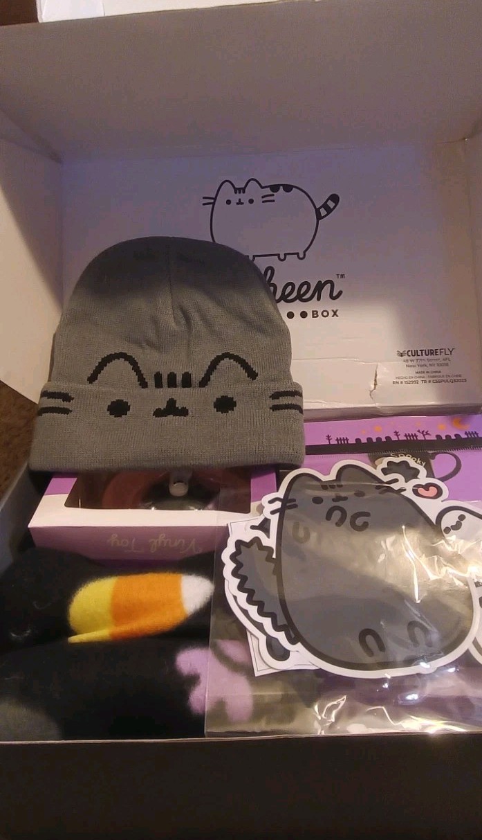 Pusheen Box Halloween Fall 2023 Spooky Missing Sweatshirt New Items Never Used Pusheen Box Halloween Fall 2023 Spooky Missing Sweatshirt New Items Never Used
