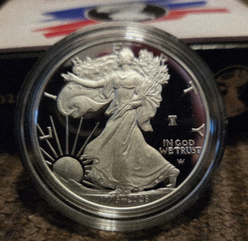 1776-2026 W Proof Silver Eagle 250th Liberty Bell Privy 1776-2026 W Proof Silver Eagle 250th Liberty Bell Privy