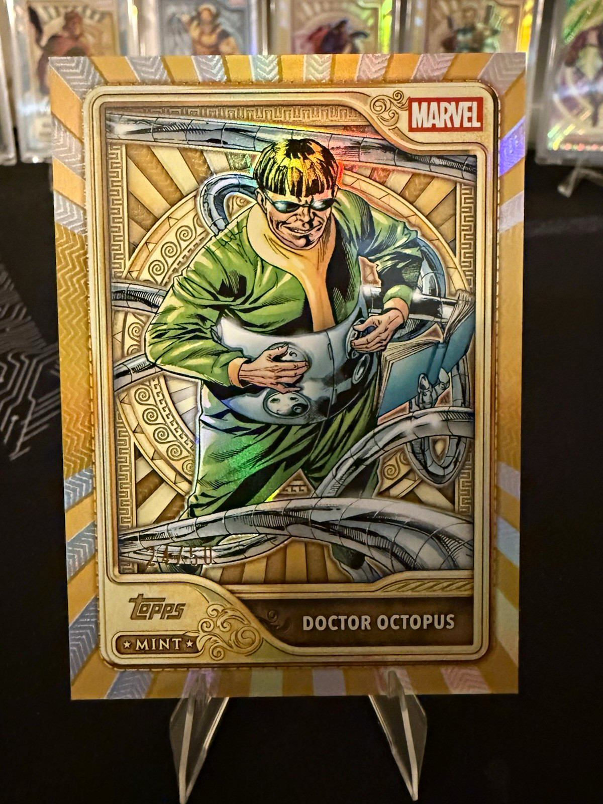 Topps 2026 Topps Mint Marvel Doctor Octopus #92 Gold /50 Serial Numbered Topps 2026 Topps Mint Marvel Doctor Octopus #92 Gold /50 Serial Numbered