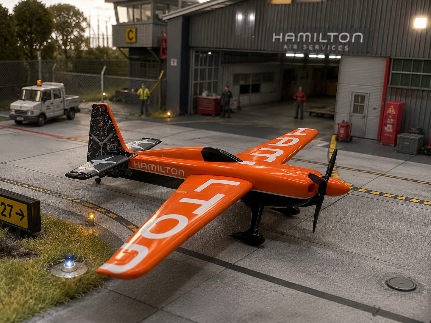 Genuine Hamilton Watches Promotional Model Airplane Display Plane Collectible Genuine Hamilton Watches Promotional Model Airplane Display Plane Collectible