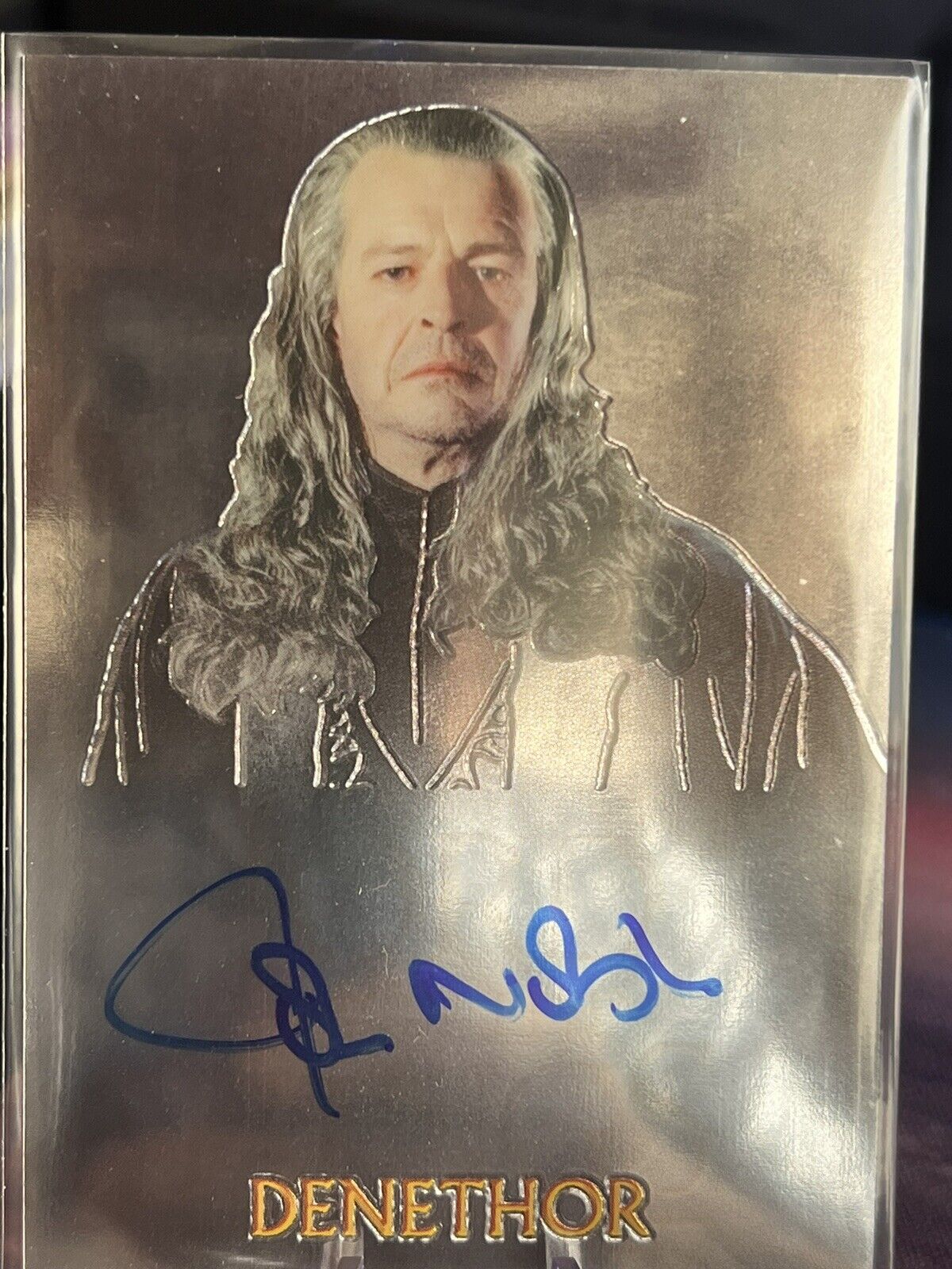 2004 Topps Chrome The Lord of Rings Trilogy John Noble Denethor as Auto 10a3