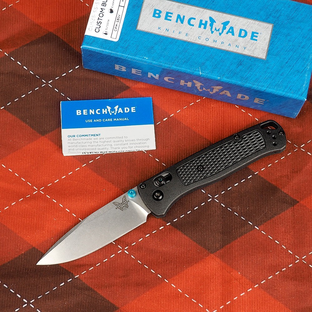 Benchmade 535-cstm Bugout Black Grivory Handle S30V AXIS® Lock Folding Knives Benchmade 535-cstm Bugout Black Grivory Handle S30V AXIS® Lock Folding Knives