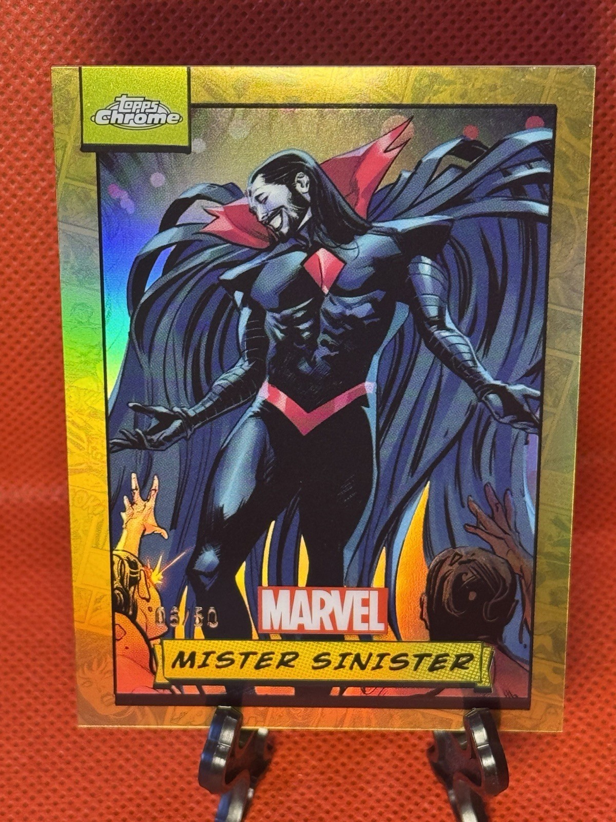 2024 Topps Chrome Marvel Mister Sinister #68 Gold /50 X-Men Reboot 2024 Topps Chrome Marvel Mister Sinister #68 Gold /50 X-Men Reboot