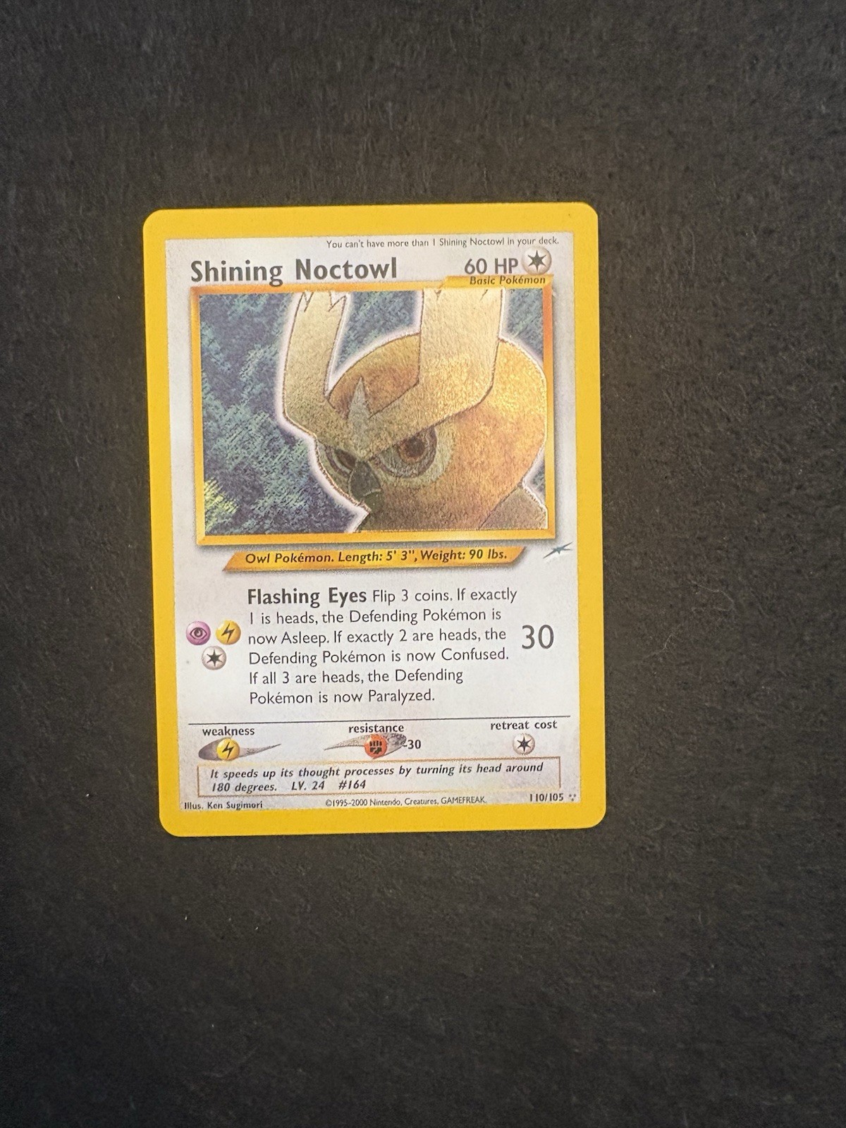 Shining Noctowl 110/105 Neo Destiny Holo Rare WOTC Unlimited Shining Noctowl 110/105 Neo Destiny Holo Rare WOTC Unlimited