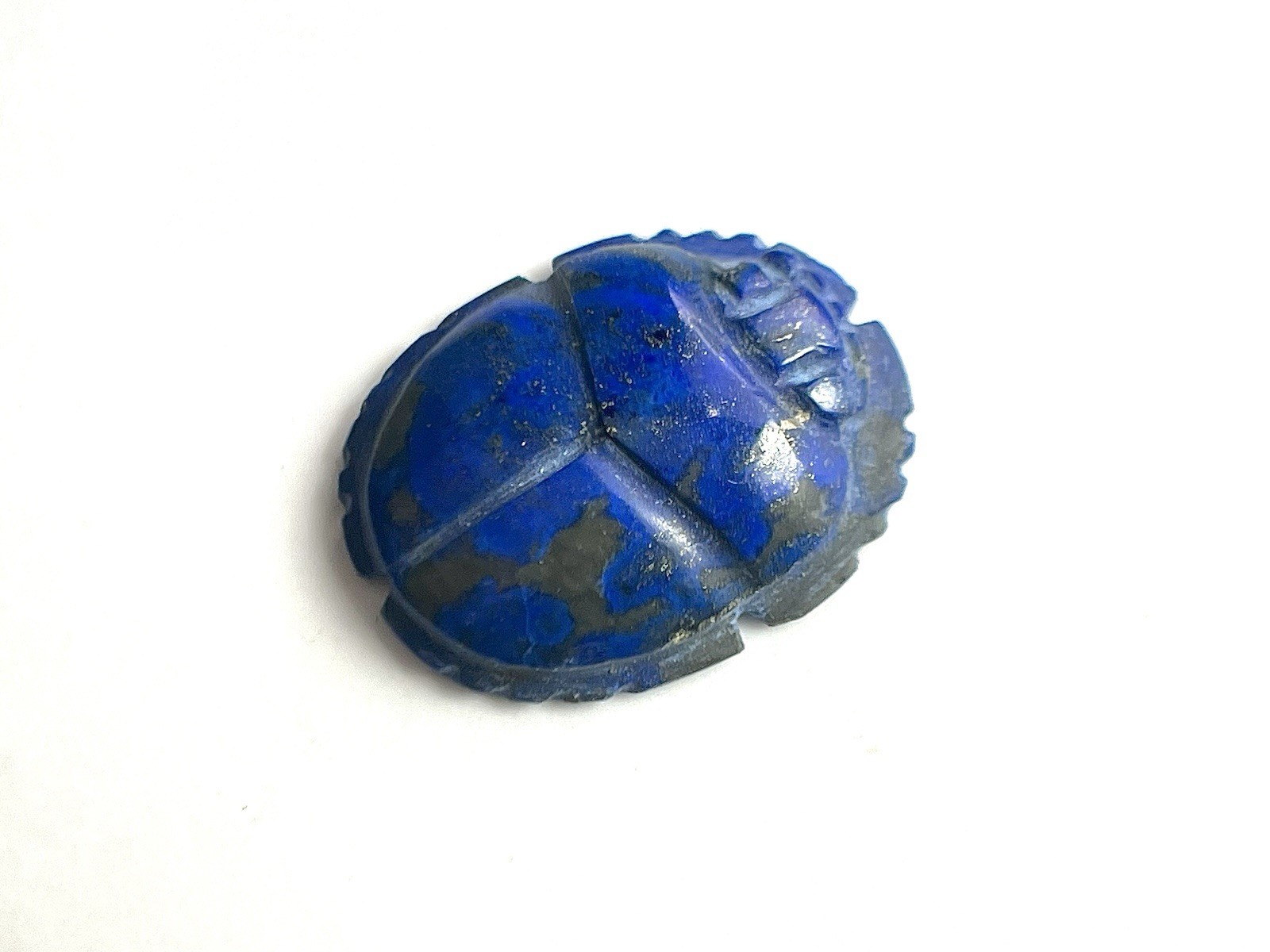 Lapis Lazuli Scarab Beetle Egyptian Handmade Stone Hieroglyphics Lapis Lazuli Scarab Beetle Egyptian Handmade Stone Hieroglyphics