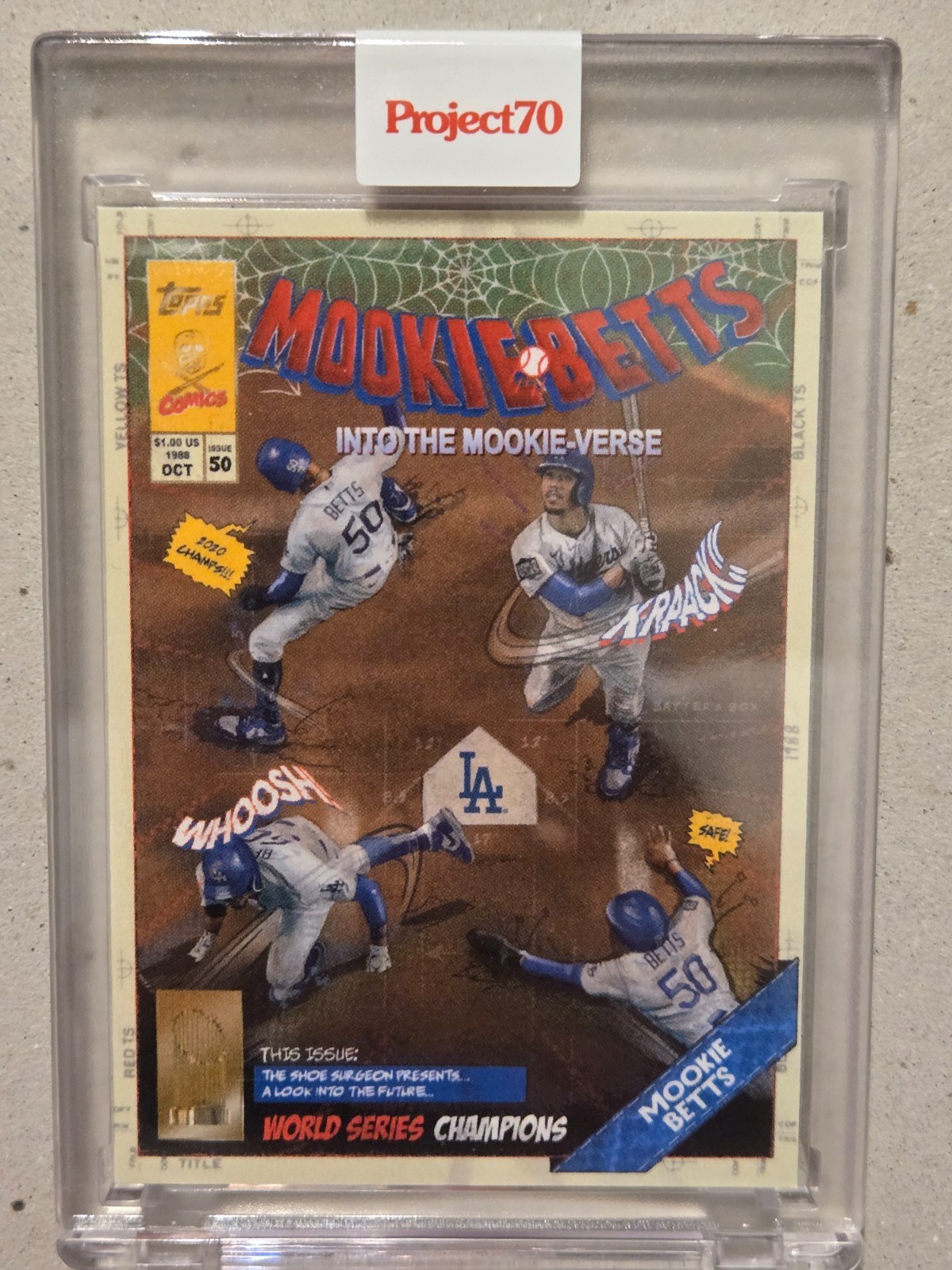 Topps Project 70 Baseball 1988 Mookie Betts #220 by The Shoe Surgeon Topps Project 70 Baseball 1988 Mookie Betts #220 by The Shoe Surgeon