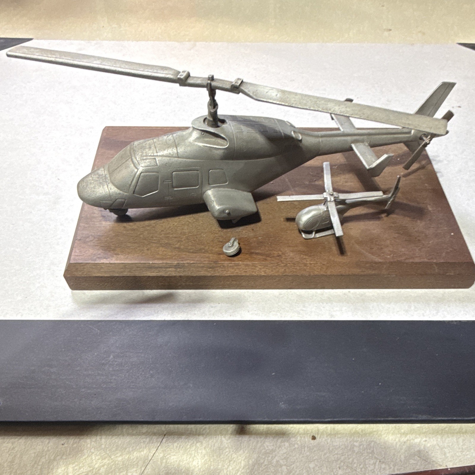 Rare Vintage 1980s BGW Associates Solid Pewter Airwolf Model Helicopter Rare Vintage 1980s BGW Associates Solid Pewter Airwolf Model Helicopter