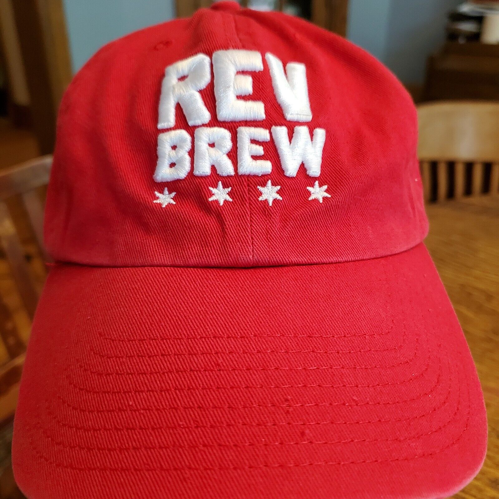 Revolution Brewing Rev Brew Red Hat Chicago Craft Beer 47 Brand, Rare Design.