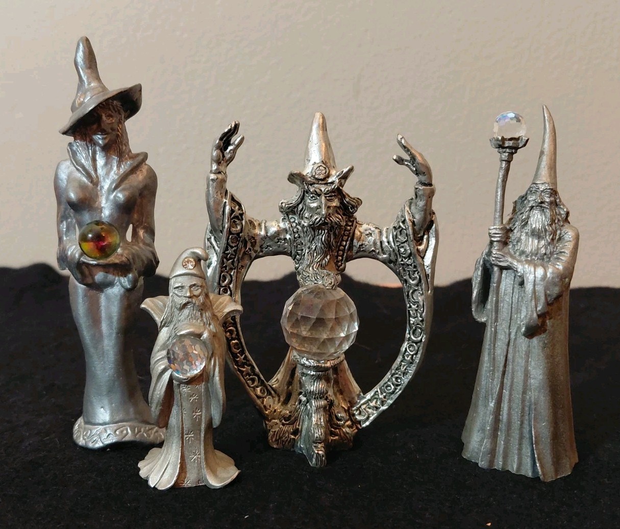 Vintage Pewter Wizard/Witch Lot, Perth Pewter, Fellowship Foundry, Spoontiques