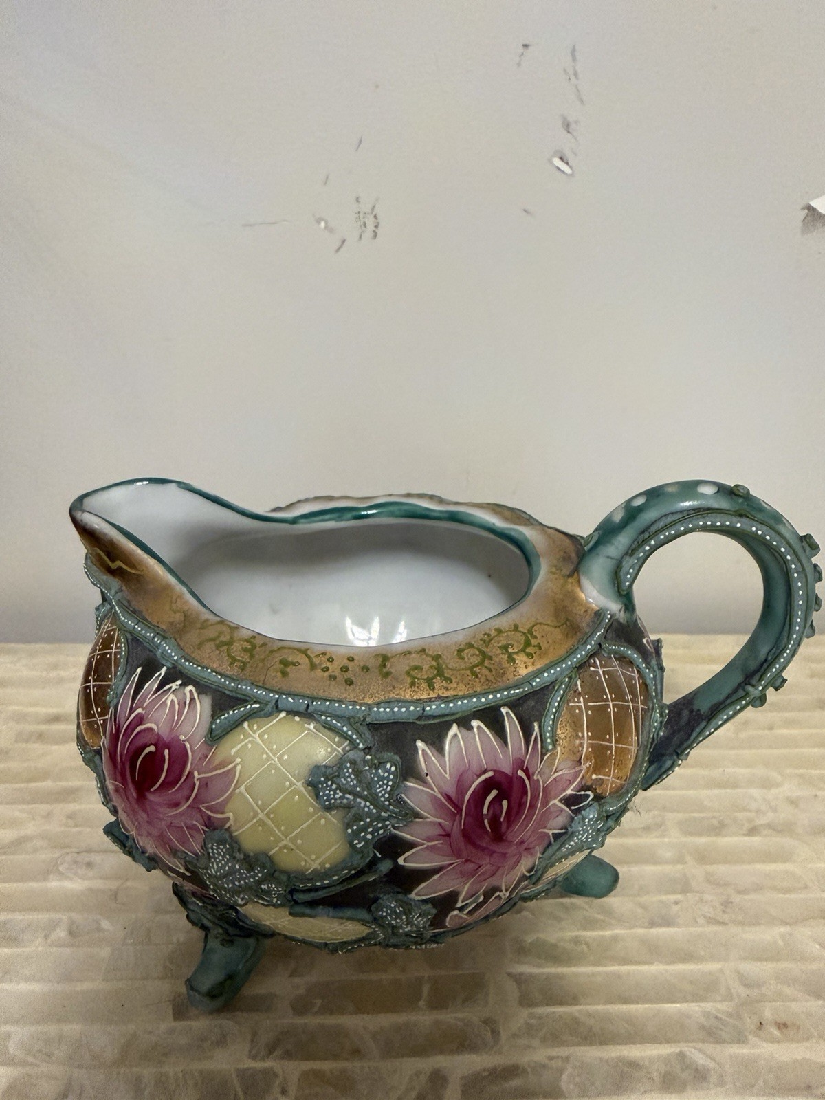 Antique Moriage Satsuma Creamer Antique Moriage Satsuma Creamer